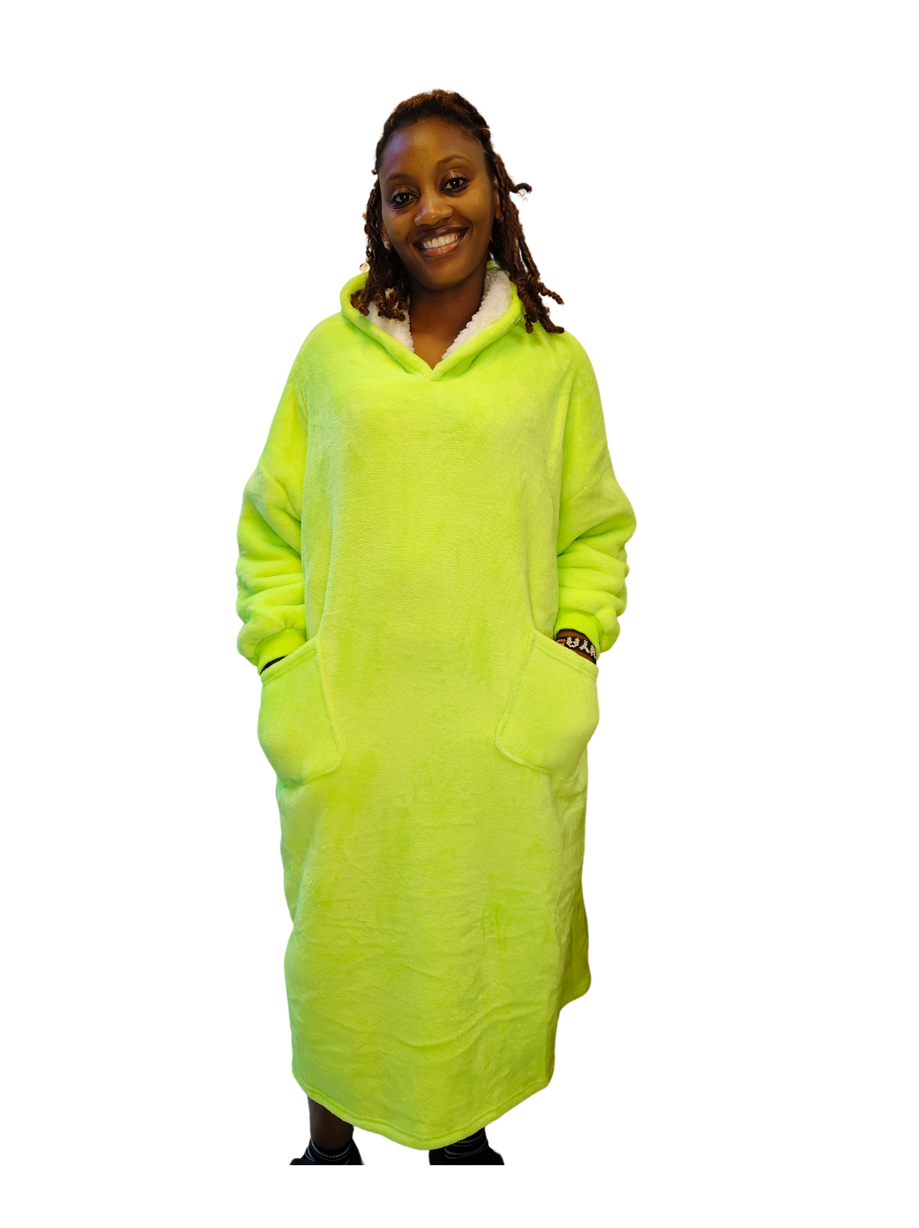 Unisex Hoodie Blanket - Luminous Green
