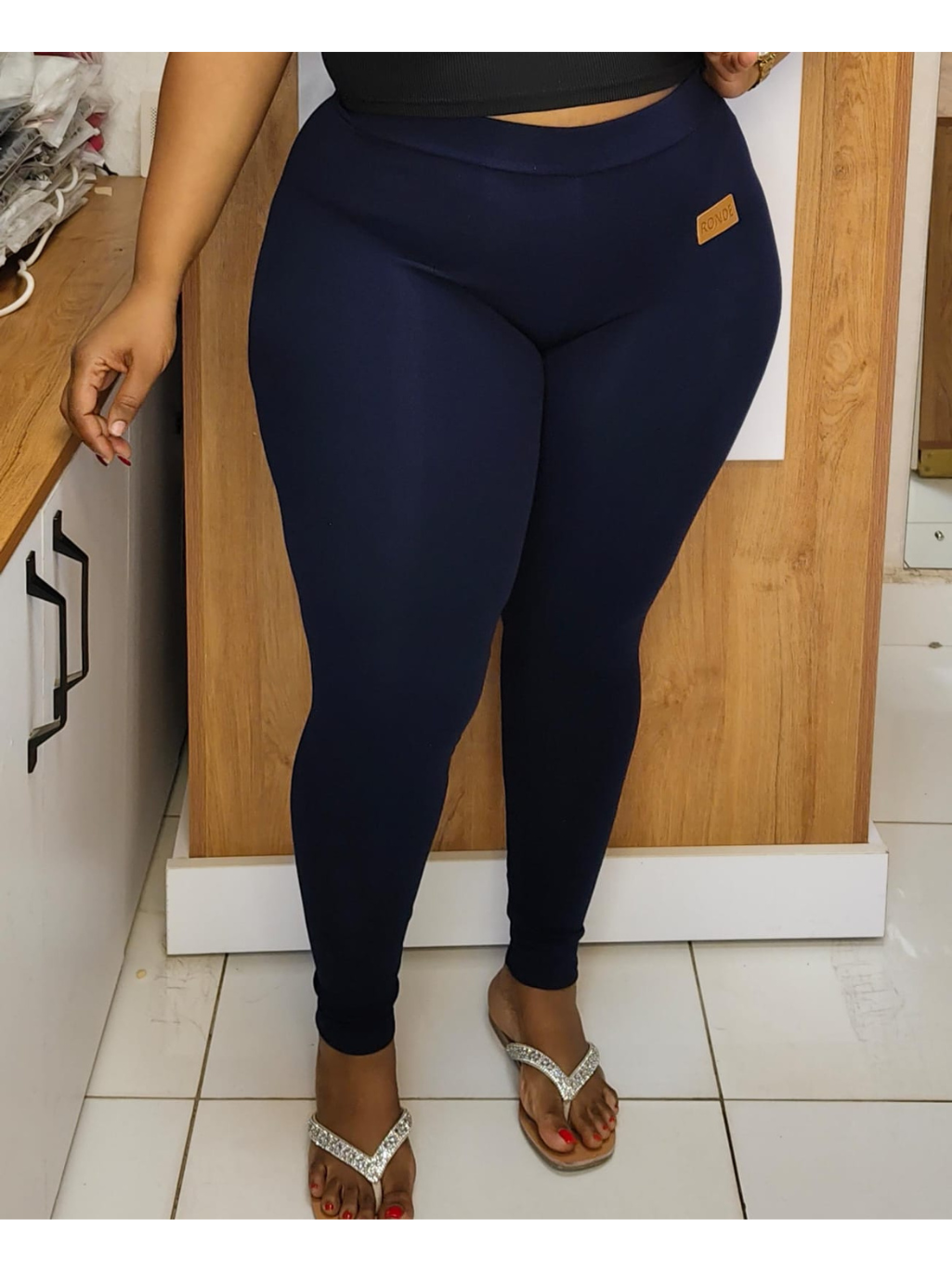 Ronde Legging - Navy blue