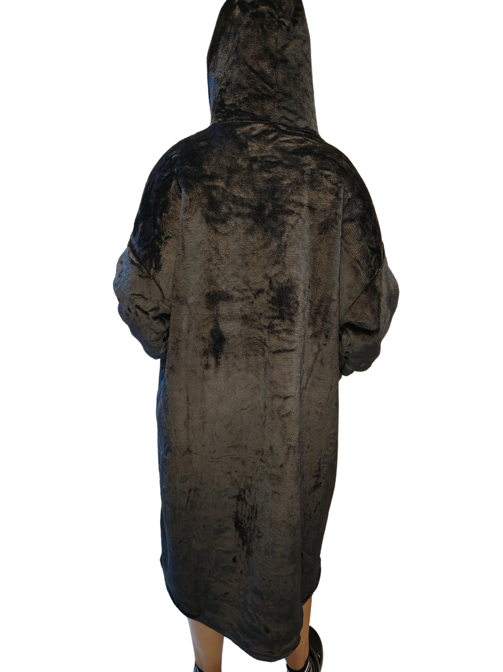Unisex Hoodie Blanket - Black