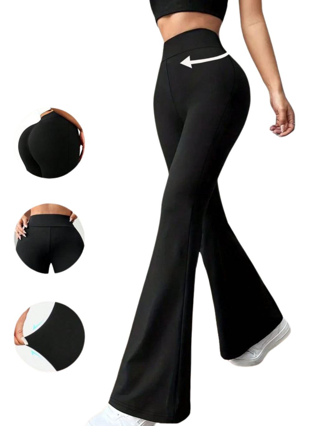 High-Waist Flared Leggings