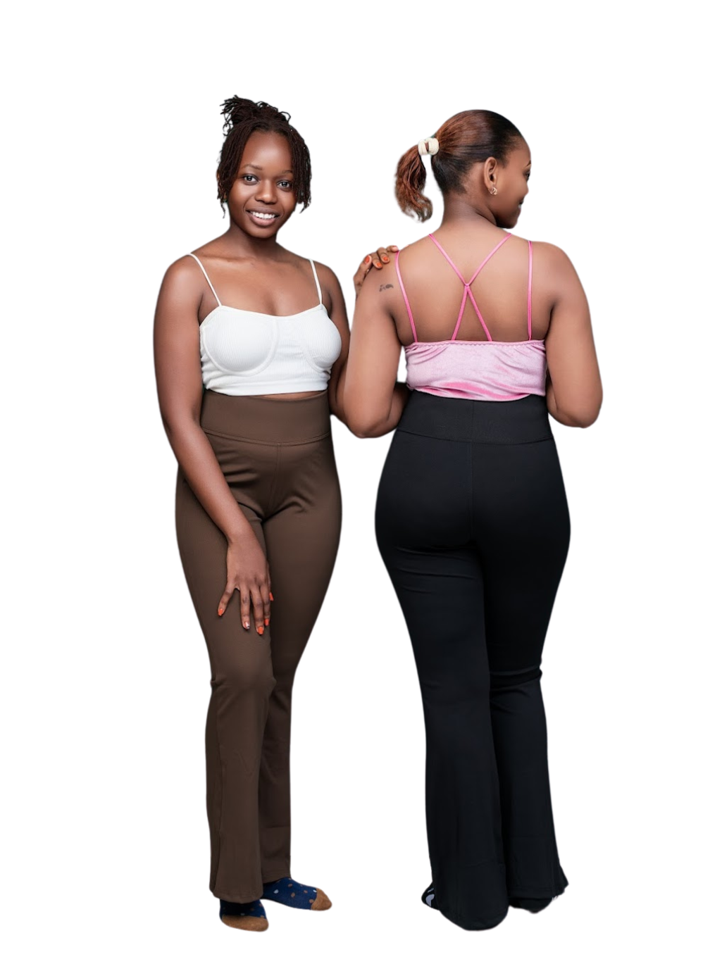 High-Waist Flared Leggings