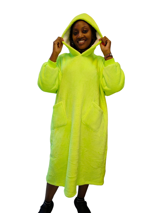 Unisex Hoodie Blanket - Luminous Green
