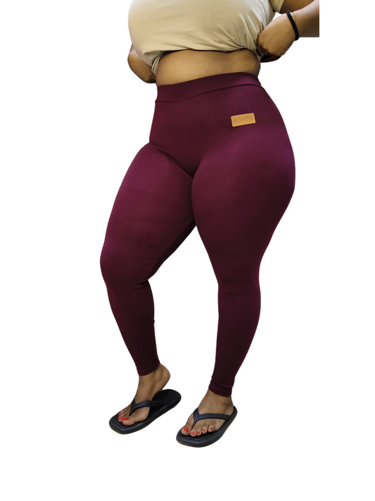 Ronde Legging - Maroon